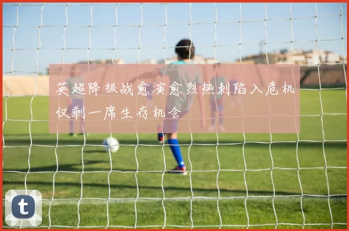 英超降级战愈演愈烈热刺陷入危机仅剩一席生存机会