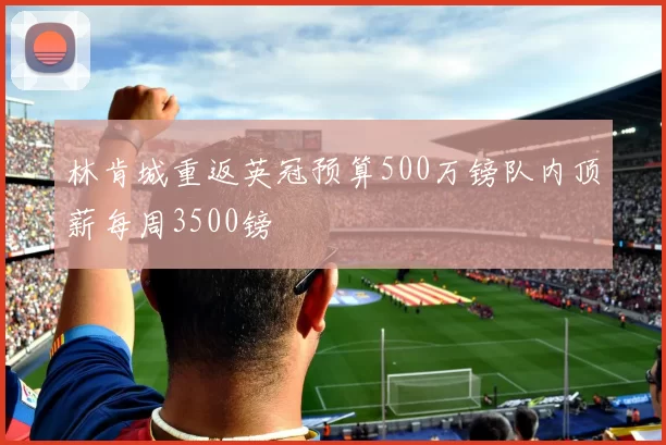林肯城重返英冠预算500万镑队内顶薪每周3500镑